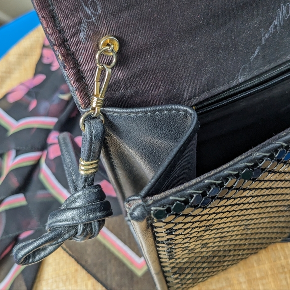 Whiting & Davis Black Chainmail Handbag - Picture 12 of 14